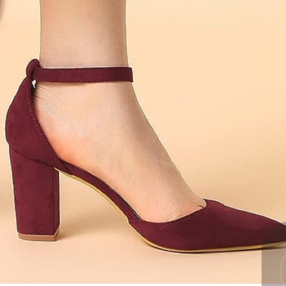 Allegra K Women's Block Heels Pumps Size 10 - Picture 1 of 9